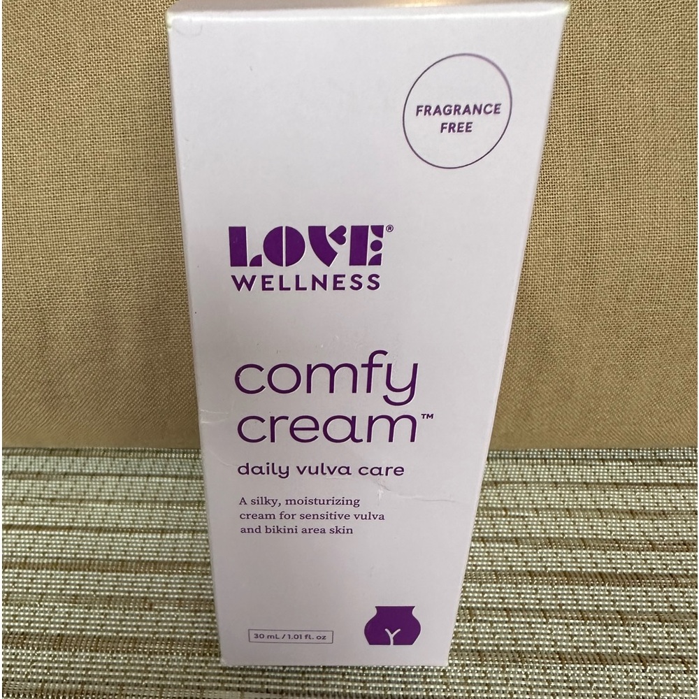 Love, wellness, comfy cream, daily, vulva care